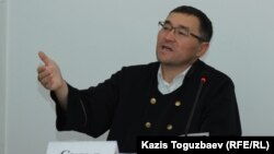 Судья военного суда Алматинского гарнизона Ралат Болатхан, председательствующий на процессе по делу об обвинении Бактыгали Калдыбекова в пропаганде терроризма. Алматы, 10 июня 2019 года.