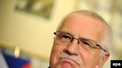 Czech President Vaclav Klaus made no promises after the Irish vote result was clear.