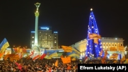 Помаранчева революція. Київ, майдан Незалежності, 26 грудня 2004 року