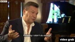 Віктор Янукович в інтерв’ю «Бі-бі-сі» після втечі до Росії