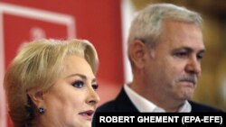 Viorica Dancilă alături de Liviu Dragnea