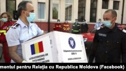 Chișinău: ajutoare umanitare din România pentru R.Moldova în contextul luptei cu pandemia de coronavirus, 7 mai 2020