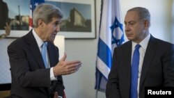 Benjamin Netanyahu və John Kerry 