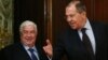 وزیران خارجه روسیه و سوریه؛سرگئی لاوروف (راست) در کنار ولید معلم 