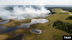 Лесные пожары в Якутии, архивное фото