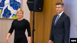 Predsjednica i premijer Hrvatske