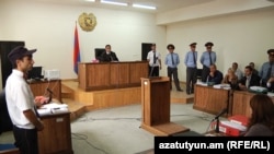 Armenia -- The trial of men accused of beating to death Vahe Avetian, 30Nov2012.