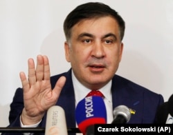 Mikheil Saakashvili, former Georgian president-turned-Ukrainian opposition leader. (file photo)