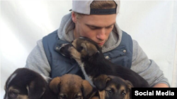 Гас Кенворти спасает бездомных щенков в Сочи