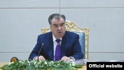 Tajikistan -- Tajik President Emomali Rahmon, 23Jan2019