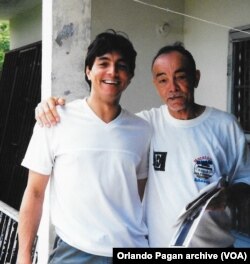 Орландо Паган з батьком
