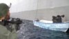 The Greek frigate "Psara" intercepts suspected Somali hijackers.