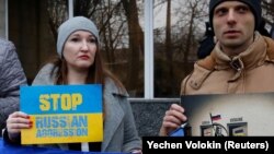 Участники акции протеста против действий России в Керченском проливе. Одесса, 26 ноября