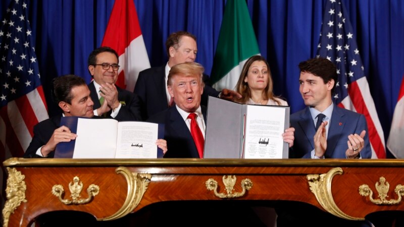Лидерите на САД, Мексико и Канада потпишаа нов северноамерикански трговски договор