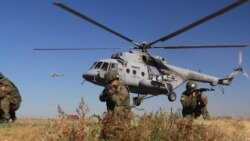 Тактичні віськові навчання російської армії в окупованому Криму.