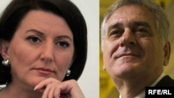 Kosovar President Atifete Jahjaga (left) and Serbian President Tomislav Nikolic will meet on February 6.