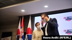 Србија - Александар Вучиќ претседател на Србија и Ана Брнабиќ мандатар за состав на новата влада, Белград.