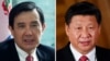 Presidenti kinez, Xi Jinping, dhe presidenti i Tajvanit, Ma Ying-jeou, (majtas)