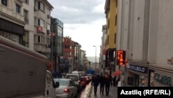 Вид на улицу в Стамбуле.