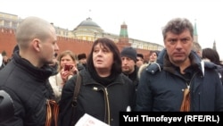 Борис Немцов на Красной площади, 8 апреля 2012