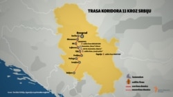 Trasa Koridora 11 kroz Srbiju