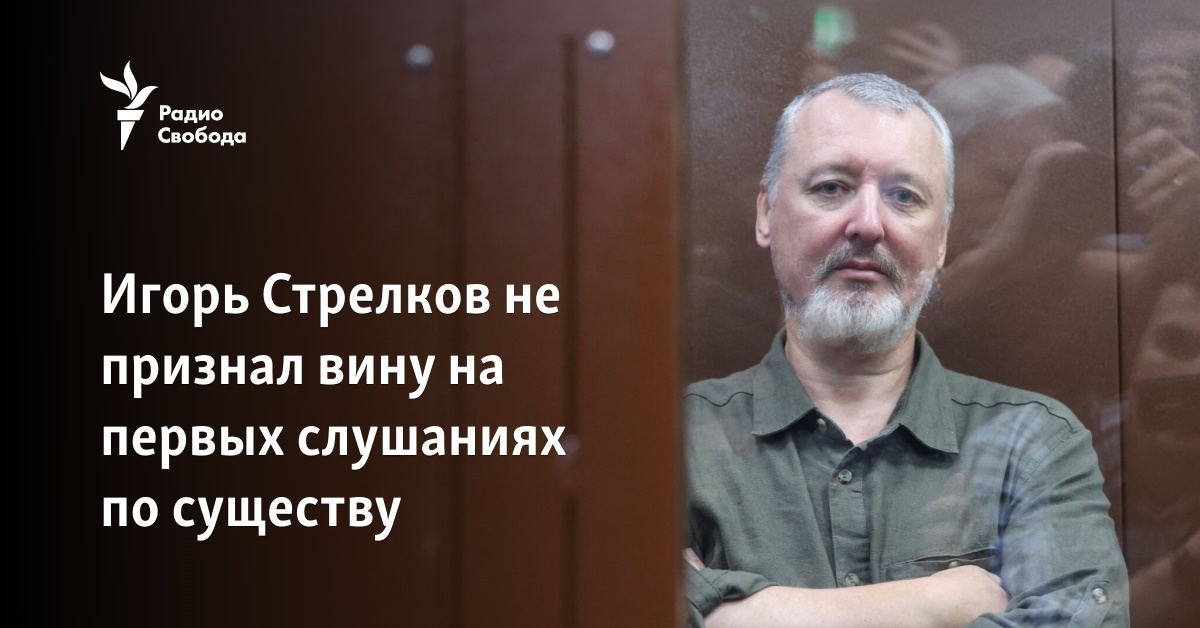 Igor Strelkov pleaded not guilty at the first substantive hearing