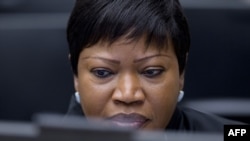 Fatou Bensouda, the lead prosecutor for the International Criminal Court (file photo)