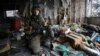 Twenty-two-year-old Serhiy Halyan during his tour of duty at Donetsk airport (Photo by Sergii Loiko)