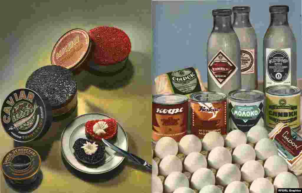 Graphics - Soviet Era Food Posters, undated
