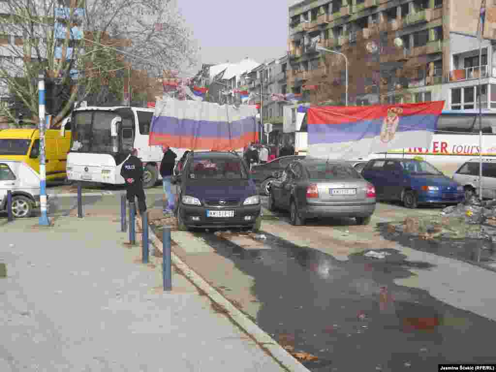 Serbs blocade in northern Mitrovica