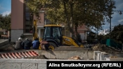 Ремонт дороги в Симферополе. Иллюстрационное фото