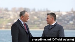 Vadim Krasnoselsk la Holercani împreună cu Igor Dodon