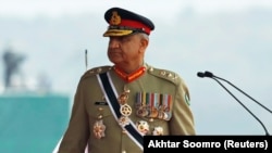 Pakistani Army Chief of Staff General Qamar Javed Bajwa attends the Pakistan Day military parade in Islamabad in March.