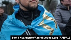 Акция солидарности с украинским Крымом в Киеве, иллюстрационное фото