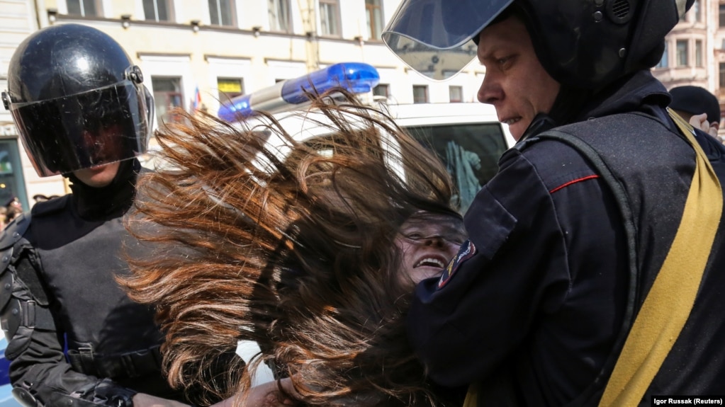 Задержания на демонстрации 1 мая в Санкт-Петербурге