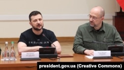 Денис Шмыгаль с Владимиром Зеленским