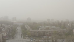 Пылевая буря в Киеве, апрель 2020 года