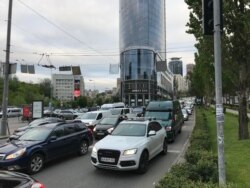 Затори в центрі Києва увечері 12 травня