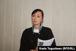 Акназик Коразбаева, судья специализированного межрайонного суда Алматы. Алматы, 23 сентября 2013 года.