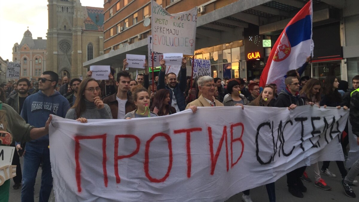 Serbian Students Renew Anti-Vucic Protests After Easter Break