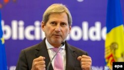 Comisarul Johannes Hahn la Chișinău, pe 6 noiembrie 2014