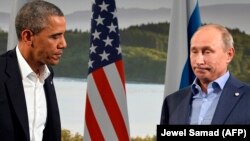 Президент США Барак Обама (л) і президент Росії Володимир Путін (п)