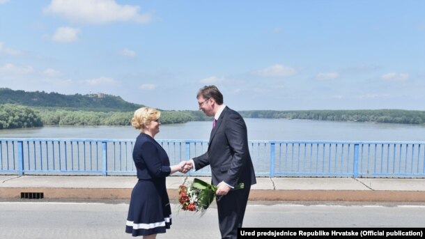 Kolinda Grabar Kitarović i Aleksandar Vučić