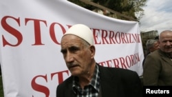 Sa protesta "Stop terorizmu", Priština, 2012.