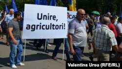 Protestul fermierilor în centrul Chişinăului, 30 mai 2014