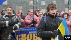 Акция сторонников евроинтеграции в Киеве