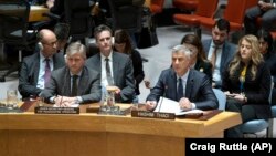 Kosovo Prezidenti Hashim Thaci BMT Təhlükəsizlik Şurasının iclasında