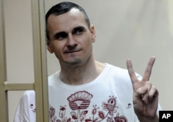Ukrainian filmmaker Oleh Sentsov has been jailed for 20 years in Russia. (file photo)