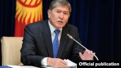 Қырғыз президенті Алмазбек Атамбаев. 29 желтоқсан 2011 жыл.