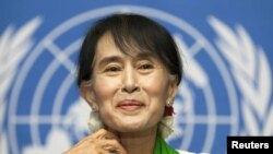 Burmese pro-democracy leader Aung San Suu Kyi